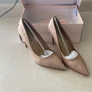 JustFab Rose Gold Heels